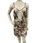 Victoria s Secret Gold Label Slip Dress Small Lace Floral Satin Lingerie Vtg