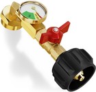 1lb To 20lb Tank Propane Refill Adapter With Gauge And On-off Control Valve Us