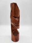 Vtg Hand Carved Wood Tiki Statue Figure 12   tall
