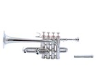 Pro Piccolo Bb Keys Trumpet Free Hard Case   Mouthpiece-nickle