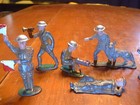 9 Antique Barclay Manoil Cast Lead Army Soldiers