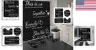 Complete Black Bathroom Decor Set  4-piece Non-slip Rug   Stylish Shower Curtain