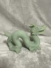 Green Dragon Figurine Resin Sculpture Mythical Creature Statue Home Decor 7 Inch