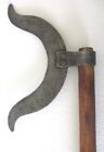 Antique Old Battle Axe Unusual And Rare Fine Design Both Sides