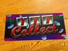 Slot Machine Casino Advertising Sign Vtg Poker Room 20x10 Collect 777 Bally Bmc5