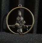 Vintage Style Solid Brass Copper Guanyin Buddha Figurine Statue Pendant