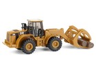 Cat Caterpillar 950g Wheel Loader W  Log Fork And Wood Log 1 87 Scale Model