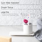 Large Matte White Diatomaceous Toothbrush Holder  Quick-dry Water Absorbent 