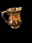 Antique Copper Lustre Pitcher Staffordshire 5 25 Inches Mid 1800s Floral