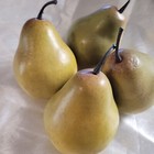 4 Artificial Decorative Faux Fruit Pears Realistic