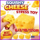 Giant Cheese Squishy Slow Rising Squeeze Stress Ball Fidget Sensory Toy Kids Tl
