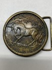 Vintage 1976 Indiana Metal Craft Unicorn Belt Buckle Dege Designs
