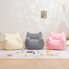 Kids Bean Bag Chair  Soft Memory Foam Bean Bag Sofa For Bedrooms  Cat-ear Design