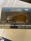 Ultra Pro Display Series Wood Base Ball   Card Holder Desktop Baseball  Case New