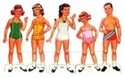 Vintage Uncut 1960 Angela Cartwright Paper Dolls  model Miss  1 Top Reproduction