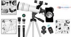 70mm Telescope Refractor 300mm Adjustable Tripod Phone Adapter Astronomy