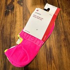 Lululemon Power Stride No Show Sock 3 Pack Active Grip Neon Pink Orange Size L