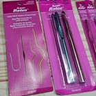 Susan Bates Crochet Hook Lot Silvalume Aluminum Ergonomic Cable Stitch Holders