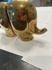 Vintage Deco Brass Elephant Bookends doorstops 3lb 4oz Each 6x5x2 5 Inch Korean