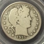 Pcgs   G-6 1913-p  Barber Half Dollar   Low Mintage 188k   1   Combined Shipping