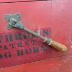 Antique Lothrop s Hand Crank Nautical Fog Horn Wood Case Parts Or Repair 