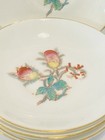 Rare Antique Haviland Unmarked Set Of 5 Saucers fruit Plates Gold Trim 5 5   