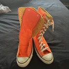 1980   s-1990   s Made In Usa Vintage Converse High Top Orange Skate Shoes