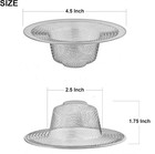2 Pack - 4 5  Top   3  Mesh Basket - Kitchen Sink Drain Strainer Stainless Steel