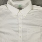 Brooks Brothers Shirt Mens 16 5 White Slim Fit Dress Button Up Long Sleeve