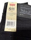 Levi s 511 Boys Slim Fit Jeans Stretch  Adjustable Waistband Black 5 Reg New Nwt