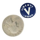 Vtg 40 s Liberty Loan Pinback Button Pin