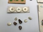 Lot Of Vintage Sewing Notions Buttons Snaps Fasteners