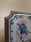 Pabst Blue Ribbon Real Taste Of Beer Hanging Wall Clock Pbr Tested Read 