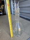 Vintage French 4 Chamber Glass Liquor Decanter Bottle Original Stoppers Barware