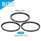 3pcs 58mm Star Lens Filter Starburst Lens Filter 4 Points 6 Points 8 Points