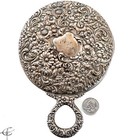 Hand Mirror Gorham Repouss   Sterling Silver Nouveau 925 Antique 19th Century
