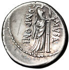 Q Pomponius Musa Denarius  euterpe The Muse Of Music   Lyric Poetry  Beautiful