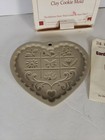 The Pampered Chef Stoneware Clay Cookie Mold Press Garden Of The Heart 1996_by