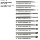 Wave Dental Round Surgical Burs Carbide Bur High Speed Long Fg   Fg Surg 2 4 6 8