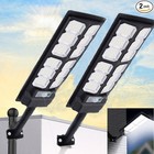 2 Pack Commercial 1000000lm Led Dusk To Dawn Solar Street Light Road Area Lamp