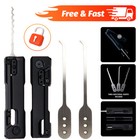 1 2 3x Compact And Portable Lock Pick Set Clock Pick Set Lock Picking Fidget Toy