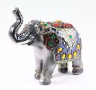 Feng Shui 7  Dark Gray Elephant Trunk Statue Lucky Figurine Gift Home Decor