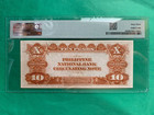 1937 Philippines National Bank 10 Pesos Washington Vign E98330e P-58 Pmg Chc 63