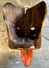 Wooden Hand Carved Jaguar Leopard Cat Head Lion Mask 12 t X 7   w