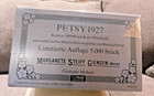 Steiff Vintage Bear Teddy  petsy Brass  1927 Replica 1989 With Original Box Euvc