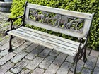 Vintage Children   s Bench With Zoo Animals Victorian Style Cast Iron Miniature