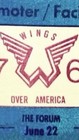 Paul Mccartney   Wings Promoter facility Pass Los Angeles Forum ca 6 22 76         