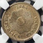 1864 Peru 1 Centavo Ngc Ms61 Lot g8973 Nice Unc 
