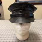 Great Repro Civil War Era Man s Black Rubberized Wheel Cap  Sz 7 1 4 - Film Used