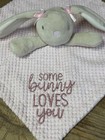 Baby Essentials Pink Some Bunny Loves You Lovey Security Blanket Plush Toy Tan